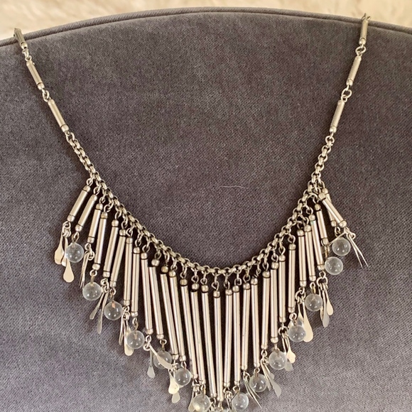 Glass balls & Mixed metal Necklace - Picture 4 of 4